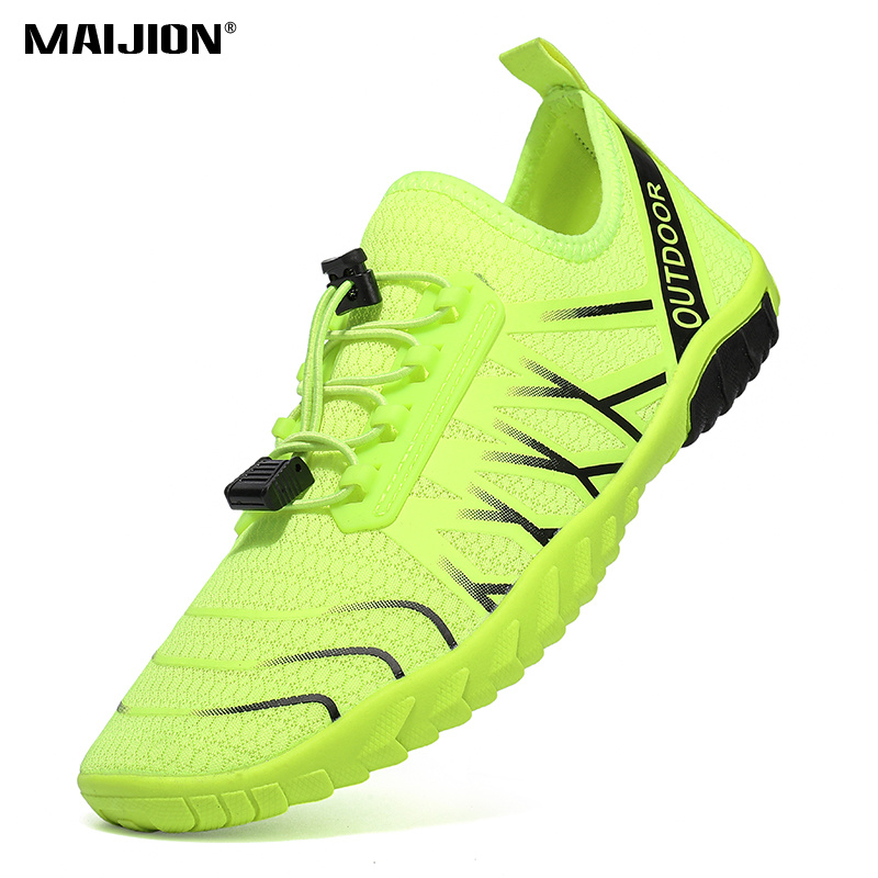 Aquatic Sports Shoes - รองเท้าผ้าใบสำหรับเดินชายหาดแบบแห้งเร็ว สำหรับผู้ชายและผู้หญิง ระบายอากาศได้ดี กันลื่น เหมาะสำหรับเล่นกีฬาทางน้ำในทะเล สระว่ายน้ำ