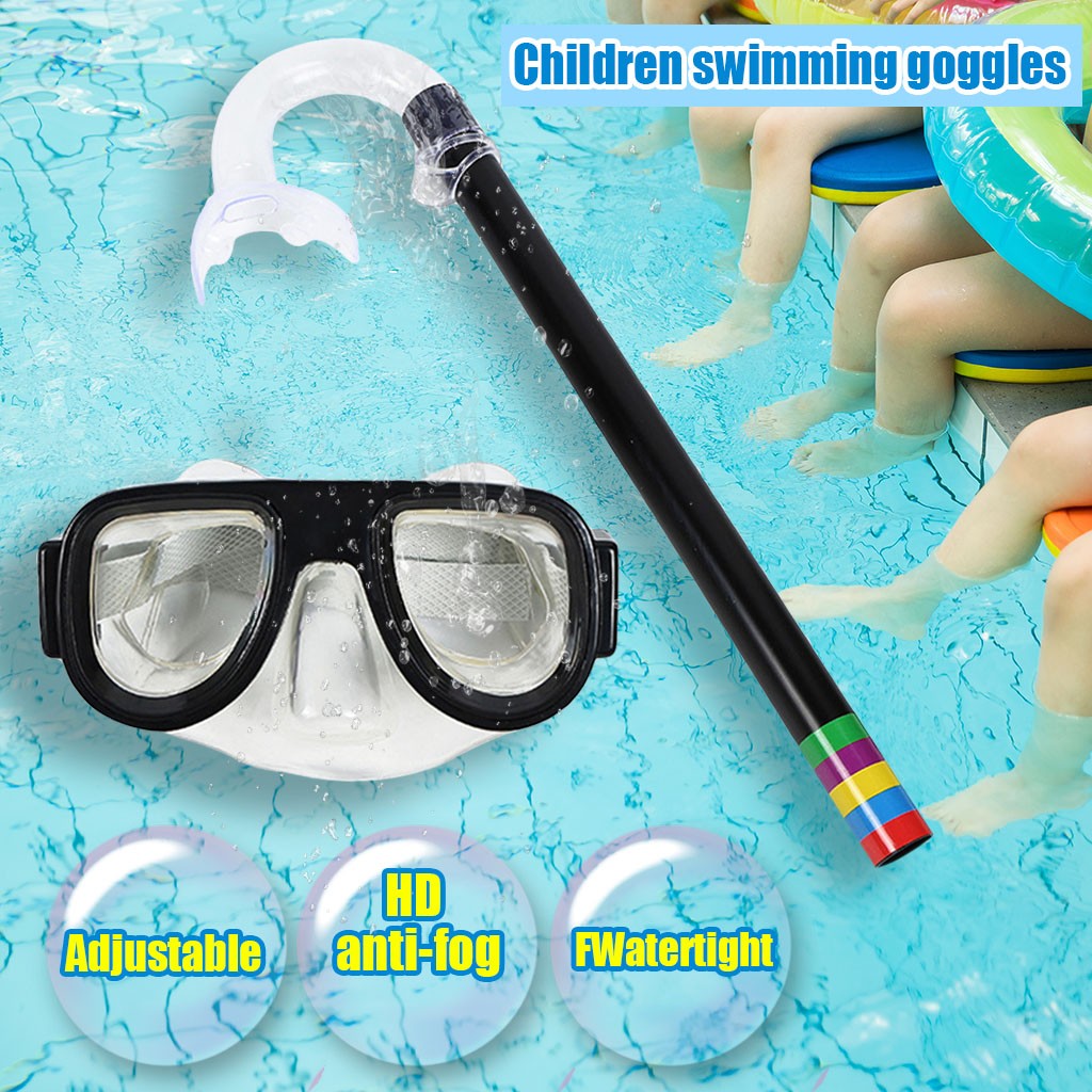 Freediving Mask Set - ฤดูร้อนเด็กดําน้ําหน้ากากแว่นตาหายใจใต้น้ําแว่นตาว่ายน้ํา Band อุปกรณ์ดําน้ําดูปะการังชุดอุปกรณ์