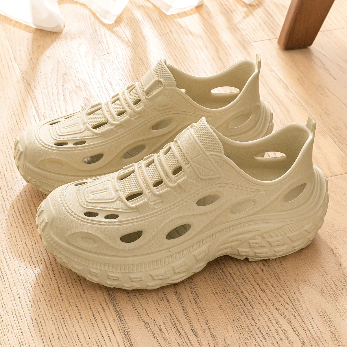 Aquatic Sports Shoes - รองเท้าแตะฤดูร้อนสำหรับผู้ชายสำหรับใส่กลางแจ้ง, รองเท้าชายหาด, กันลื่น, ป้องกันกลิ่น, ปิดนิ้วเท้า, รองเท้าแตะลำลองสำหรับขับรถสำหรับผู้หญิง,
