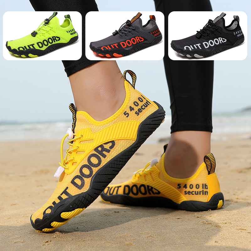 Aquatic Sports Shoes - รองเท้าชายหาดแบบสวมใส่สบายสำหรับผู้ชายและผู้หญิง แห้งเร็ว เหมาะสำหรับออกกำลังกาย เล่นกีฬา เล่นเซิร์ฟ ดำน้ำ
