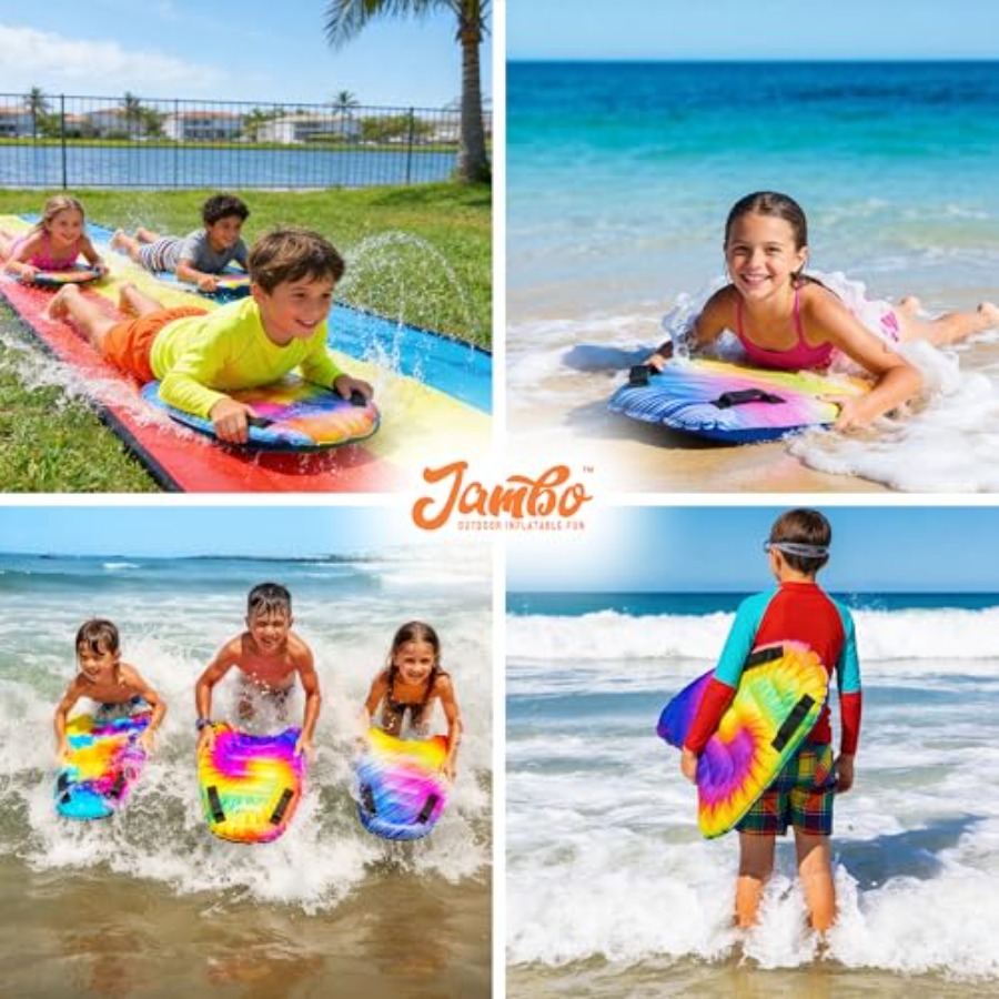 ชุดบอร์ดโต้คลื่นเป่าลม 4 ชิ้น  - Bodyboard Boogie Board บทวิจารณ์และราคา
