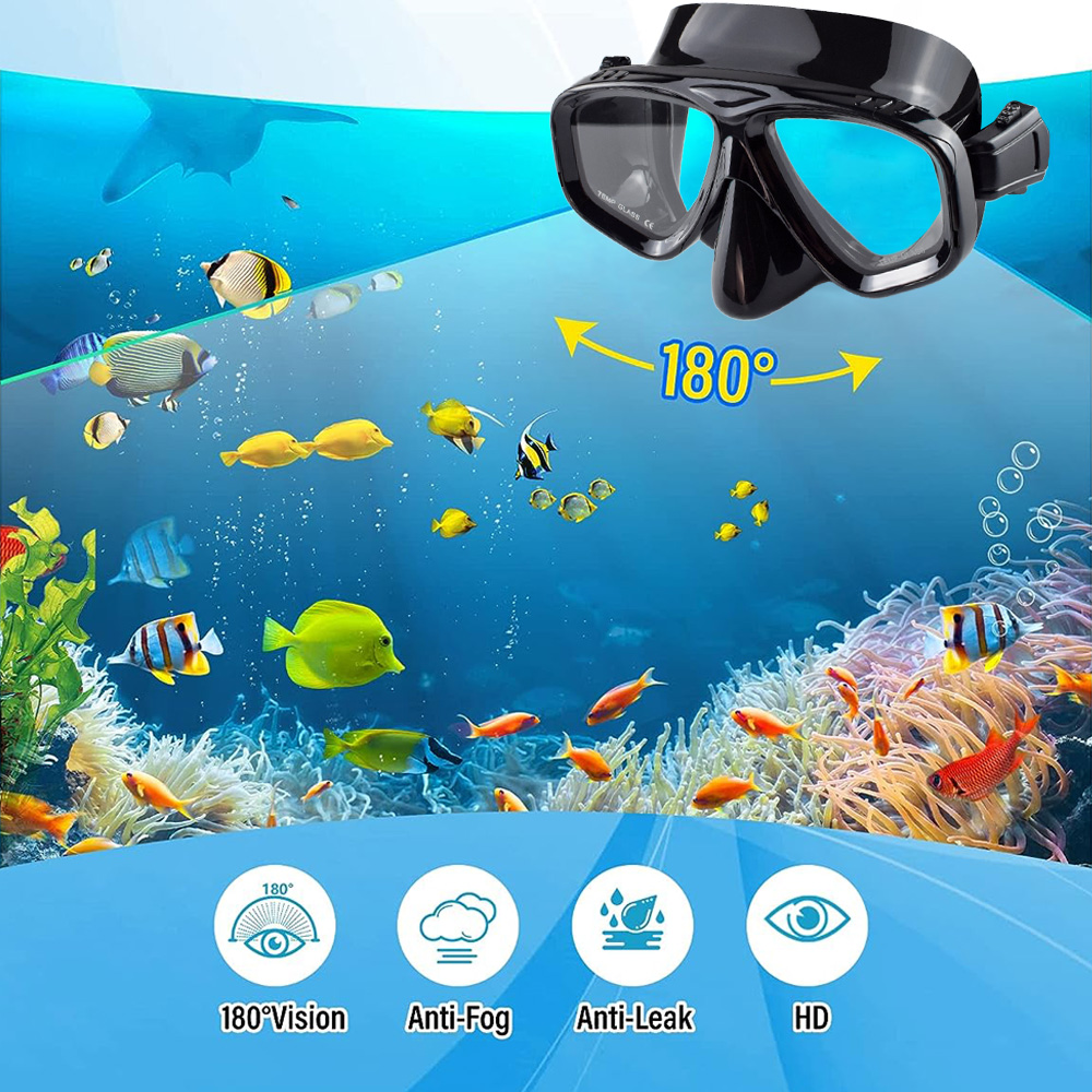 ท่อหายใจดำน้ำชุดหน้ากากดำน้ำมื - Freediving Mask Set บทวิจารณ์และราคา