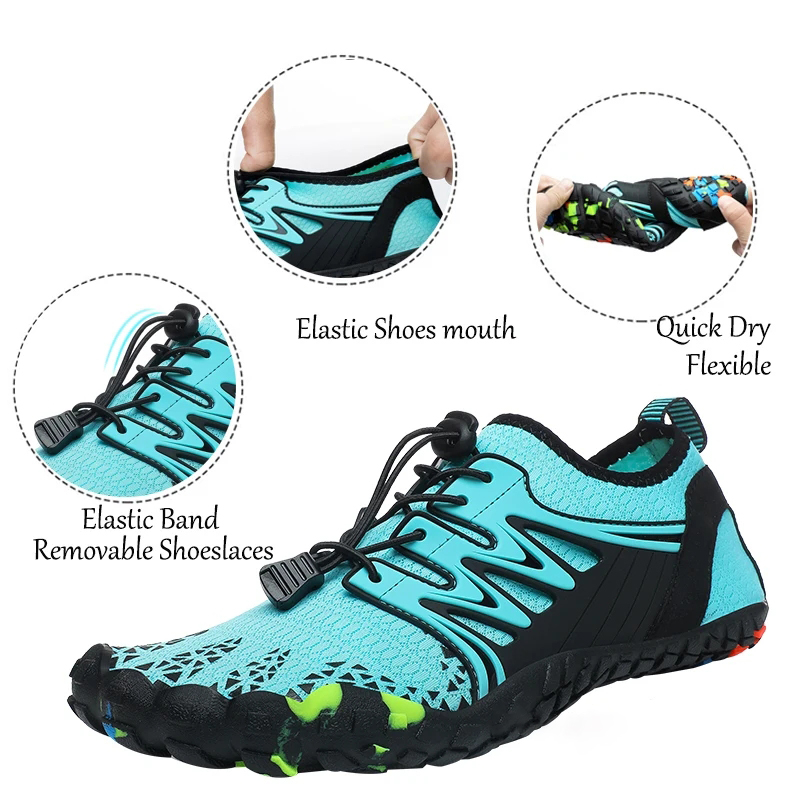 รองเท้าลุยน้ำสำหรับทุกเพศรองเท - Aquatic Sports Shoes บทวิจารณ์และราคา